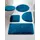 Heine Badgarnitur Petrol Halbrund 50 x 80 cm