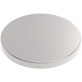 Maul Neodym-Scheibenmagnet selbstklebend 1x10mm 500 g hellsilber VE=10x20 Stück