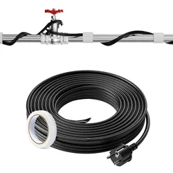 VEVOR Selbstregulierendes Rohrheizkabel 18,3m 16,4W/m Frostschutz mit Thermostat