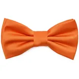 Ladeheid Kinderfliege Jungen Fliege - Vorgebunden Einstellbares Band Matte BKM (10cm x 5cm) orange