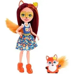 MATTEL FXM71 Enchantimals Felicity Fox & Flick Puppe