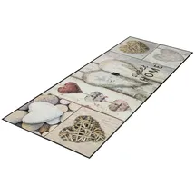 Wash+Dry Vintage Hearts 75 x 190 cm Beige/Grau