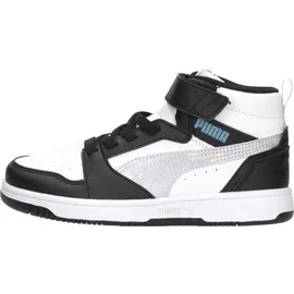 Puma Rebound V6 Mid Space Belle Black/Lilac Crush/White 32