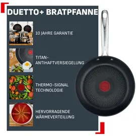 Tefal Duetto+ G732S3 Pfannen-Set 3-tlg. 20 cm + 24 cm + 28 cm