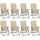 vidaXL Gartenstuhl 69 x 69 x 110 cm beige/grau 8 St.