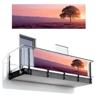 MuchoWow Balkon-Sichtschutz, Flieder, Kunststoff, Rechteckig, 300x100 cm, Sonnen- & Sichtschutz, Sichtschutz Garten, Balkon Sichtschutze