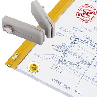 HELE original alle Größen hier: DIN A4 Planschutztaschen,incl. 1x Magnetklammer, Planschutztaschen mit Gleitverschluss und UV-Schutz wetterfest und wasserfest für Baupläne (230x320 DIN A4-10 Stück)