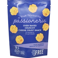 Passionerie - Oven Baked Crunchy Cheese Crust Snack Classic Flavour 50g (8 packs x 50g)