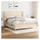 vidaXL Boxspringbett mit Matratze Creme 180x200 cm Stoff