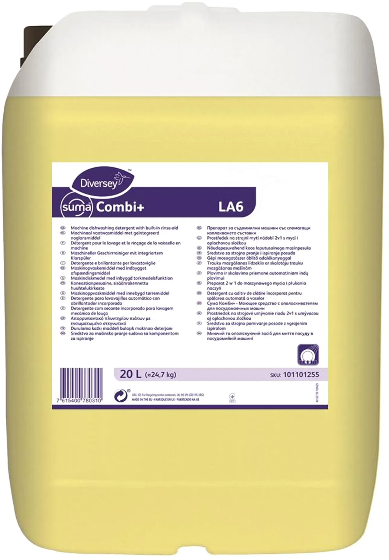Suma Combi+ LA6 flüssiger Geschirr-Reiniger mit Klarspüler 20 Liter Kanister