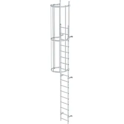 MUNK ortsfeste Steigleitern Aluminium, 4,76m SH