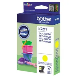 Tinten BROTHER LC221Y BROTHER MFCJ880DW TINTE YELLOW