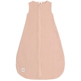 Lässig Sommerschlafsack ohne Ärmel Muslin Baumwolle GOTS zertifiziert unisex/Muslin Sleeping Bag powder pink, 62/68