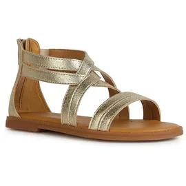 GEOX J Karly Girl Sandal, Platinum, 36 EU