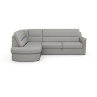 sit&more Ecksofa »Panini L-Form«, wahlweise mit Vorziehsitz und Bettkasten, silberfarben