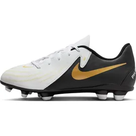 Nike Jr. Phantom GX II Club MG weiß/ metalic gold coin/schwarz 38