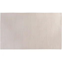 Teppich Baumwolle beige 140 x 200 cm Kurzflor DERINCE