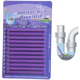 Abflussreiniger Sticks 12 Stück Abfluss Sticks Um Verstopfungen Vorzubeugen Rohrreiniger Für Spülbecken Kraftvolle Abfluss Geruchskiller Erfrischende Abflusssticks Drainsticks Für Die Rohrreinigung