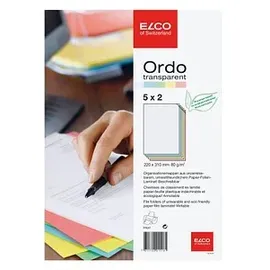 ELCO Sichtmappe A4 Transparent/Mehrfarbig 10 St.