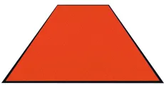 Schmutzfangmatte Colorstar, orange, waschbar, glatter Rücken 746085150150-C09 , Maße (B x T): 85 x 150 cm