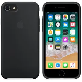 Apple iPhone 8 / 7 Silikon Case schwarz