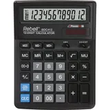 Rebell RE-BDC412 Tischrechner BDC412, 12-stelligem und angewinkeltem Display, schwarz