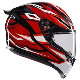 AGV K1 S Lion Helm, schwarz-weiss-rot, Größe XL