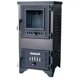 Olaf Stange GmbH EEK A - Werkstattofen Kaminofen S102D mit Herdplatte und Gusseisen - 9,65kW
