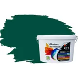 RyFo Colors Silikonharz Fassadenfarbe Lotuseffekt Trend Grüntöne Waldgrün 10l - bunte Fassadenfarbe, weitere Grün Farbtöne und Größen erhältlich, Deckkraft Klasse 1