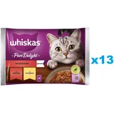 Whiskas Adult Nassfutter mit Rind und Huhn 52 x 85 g