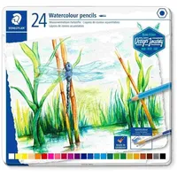 Staedtler Schreib- und Zeichbedarf 146 10C Wasservermalbarer Farbstift, 24er