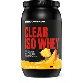 Body Attack Clear Iso Whey Ananas-Mango Pulver 900 g