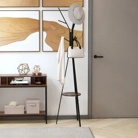 Homcom Garderobenständer 45 x 45 x 180 cm Braun