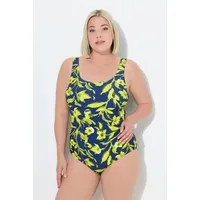Ulla Popken Badeanzug Damen Blau 50