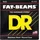 DR Strings Fat-Beam FB-45/100 – E-Bass Saiten, 4-Saiter Set, Edelstahl, Rundkern, Light to Medium 45-100