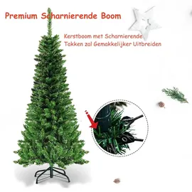 Costway Künstlicher Weihnachtsbaum grün 135 cm