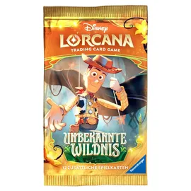 Ravensburger Disney Lorcana Unbekannte Wildnis Display mit 24 Booster Packs