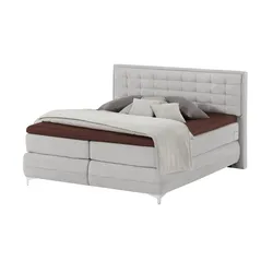 Musterring Boxspringbett Standardversion Dubai , grau , Maße (cm): B: 217 H: 124