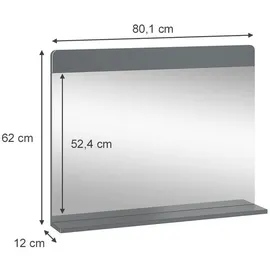 Vicco Izan 80,1 x 62 cm Grau
