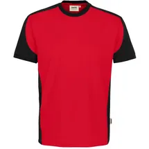 Hakro T-Shirt Contrast MIKRALINAR® ECO - Rot