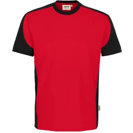 Hakro T-Shirt Contrast MIKRALINAR® ECO - Rot