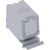 InLine Cat.6A, RJ45 Doppelkupplung für Hutschiene