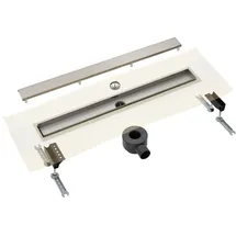 Megabad Profi Collection Megabad Drainset komplett Duschrinne 90 cm mit Abdeckung Zero, Duschabläufe,