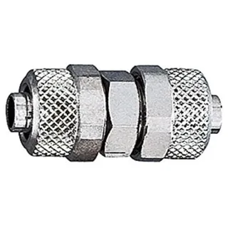 Riegler Gerade Verbinder, für Schlauch 8/6 mm, Sw 12, Messing vernickelt, - Riegler