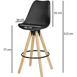 Wohnling Barhocker WL5.046 schwarz, 2 St.