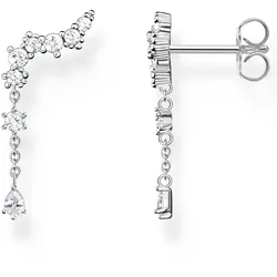 THOMAS SABO Paar Ohrstecker »Ear Climber Eiskristalle, H2254-051-14«, mit Zirkonia (synth.) THOMAS SABO silberfarben-weiß + kristallweiß