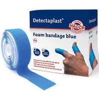 Detectaplast Pflaster Schaumverband, blau, kohäsiv, wasserfest, elastisch, 4,5m x 3cm