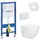 Belvit Spülrandloses Hänge WC Set mit WC-Sitz Weiß