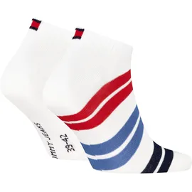 Tommy Hilfiger TH UNI TJ SNEAKER 2P FUSHION TOMMY 2 Paar Weiß/Rot 39-42