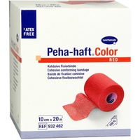 Hartmann Peha-haft Color rot Fixierbinde 20 m x 10cm
